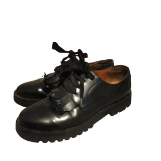 MAX&Co. Scarpe Derby Pelle Nera Tg 37