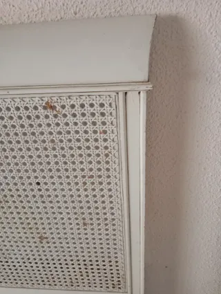 2 Cabeceros Mimbre y Madera