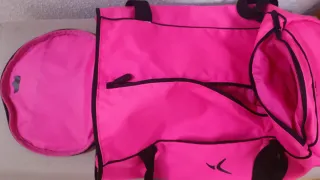 Bolso deportivo Decathlon rosa