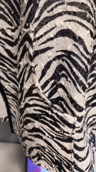 Chaqueta Primavera Talla 46 Beige/Negra