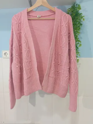 Cárdigan River Island Rosa Talla L