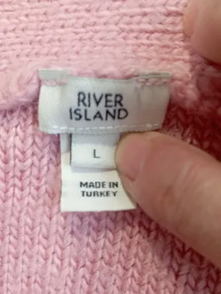 Cárdigan River Island Rosa Talla L