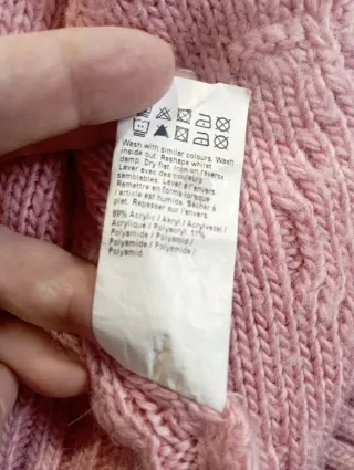 Cárdigan River Island Rosa Talla L