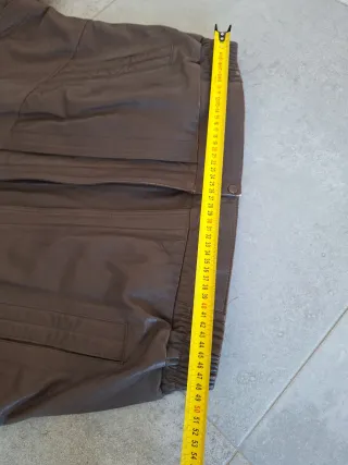 Chaqueta Bomber Piel Vintage Marrón 80s XL