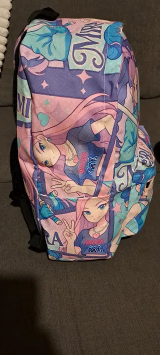 Mochila estampado de anime Hunters regalo peluca
