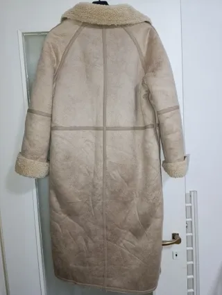 Cappotto finto montone beige