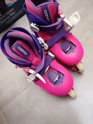 Patines Oxelo rosas y morados