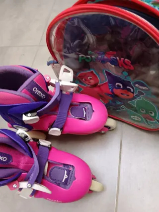 Patines Oxelo rosas y morados