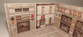 Diorama Garaje Hot Rod