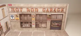 Diorama Garaje Hot Rod