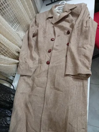 Abrigo largo de lana