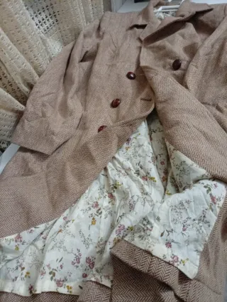 Abrigo largo de lana