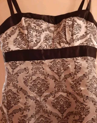 Vestido fiesta estampado damasco talla M