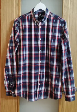 Camisa Cortefiel Cuadros Talla L