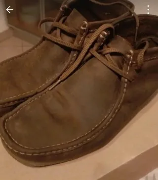 Scarpe Clarks scamosciate marroneTg 44