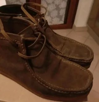 Scarpe Clarks scamosciate marroneTg 44