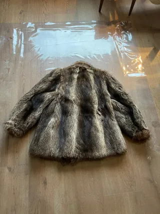 Abrigo de piel de marmota