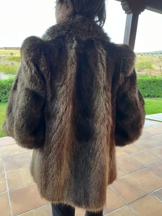 Abrigo de piel de marmota