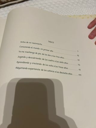 libro crecimiento bebé infancia recuerdos fotos