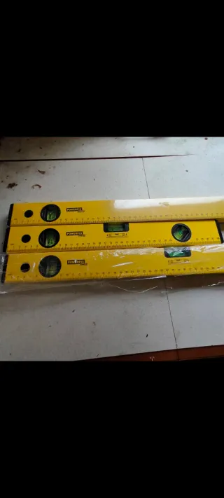 Set 3 Livelle a Bolla Metallo