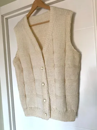 Chaleco de punto de lana mujer T. 44