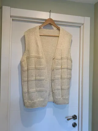 Chaleco de punto de lana mujer T. 44