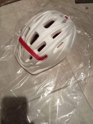 Casco bici niña talla S rosa