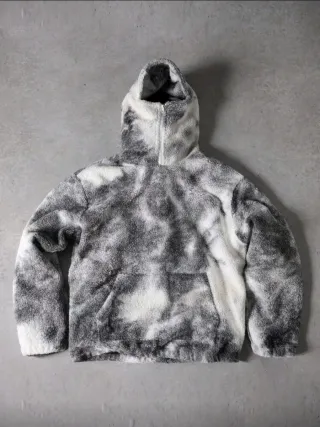 PAVTROS Sudadera Polar Gris y Blanca