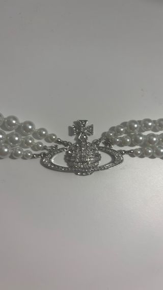 Colgante Vivienne Westwood Perlas Plata