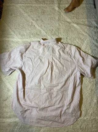 Camisa Vintage Estilo USA Rosa Blanca