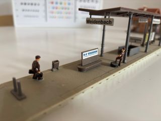 x2 Andén de tren H0