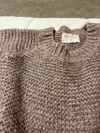 Jersey punto grueso morado talla M