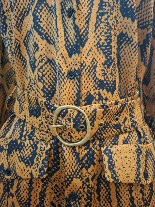 Vestido Zara estampado serpiente Talla XS