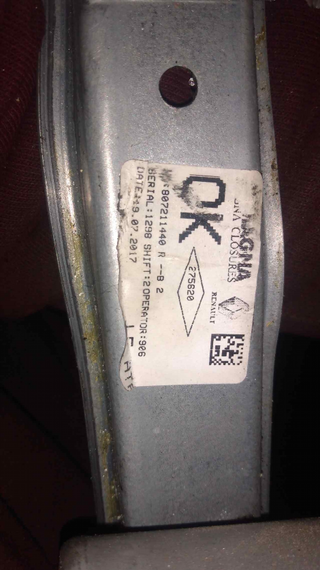 MOTOR ELEVALUNAS DELANTERO IZQUIERDO DACIA SA