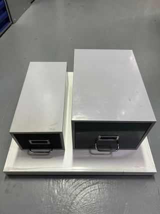 Archiviatori metallici vintage per ufficio