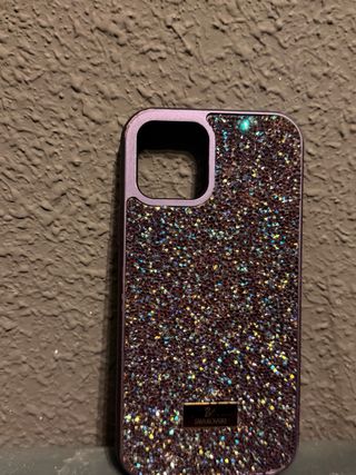 Custodia Swarovski per iPhone 12 Viola Brillante