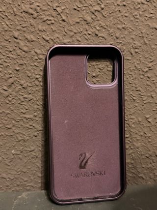 Custodia Swarovski per iPhone 12 Viola Brillante