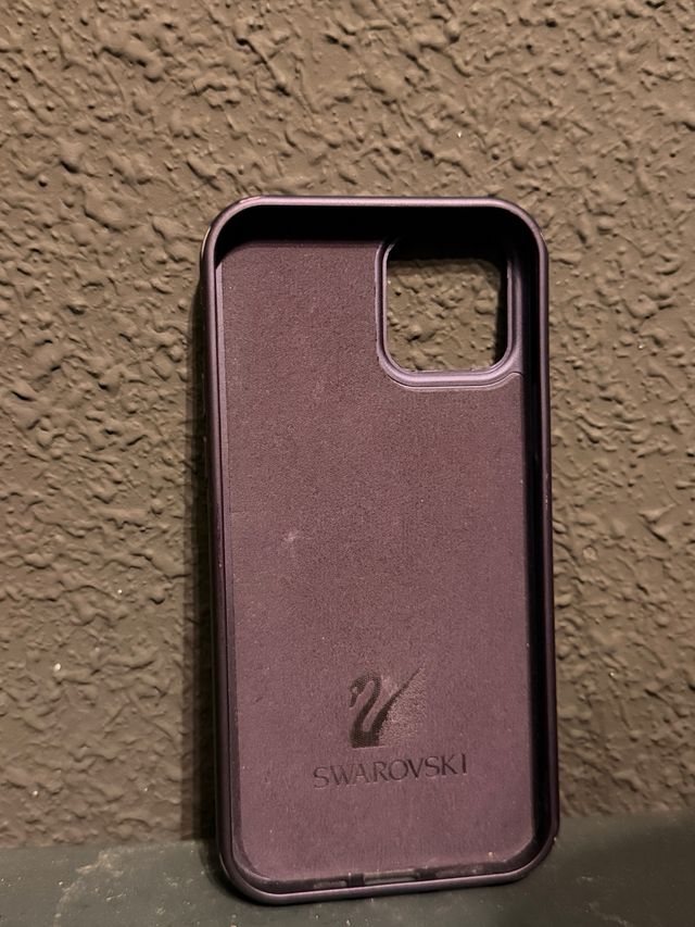 Custodia Swarovski per iPhone 12 Viola Brillante