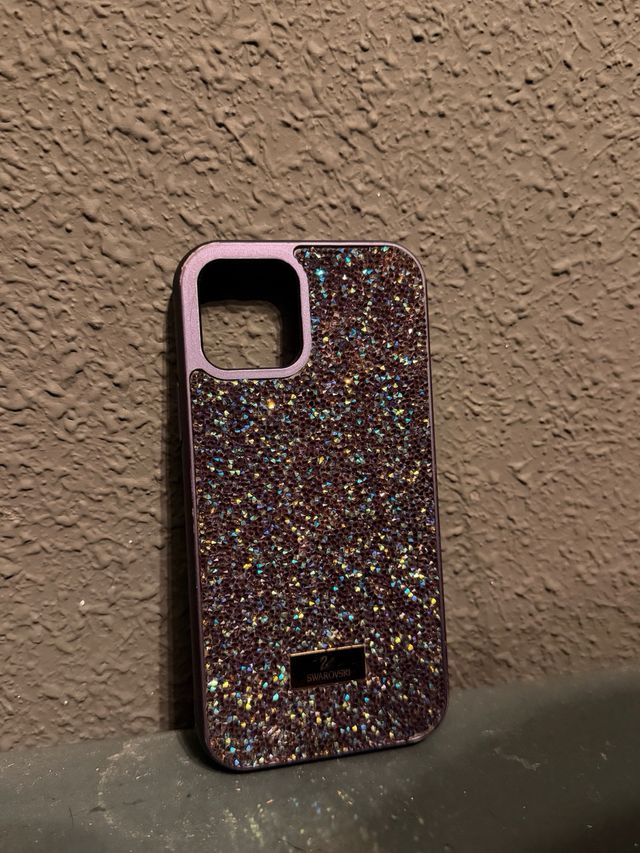 Custodia Swarovski per iPhone 12 Viola Brillante