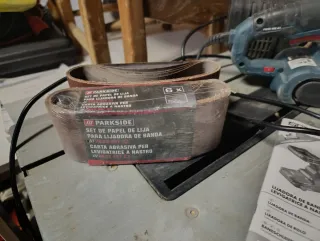 Lijadora de banda Parkside PBSD 600 A1