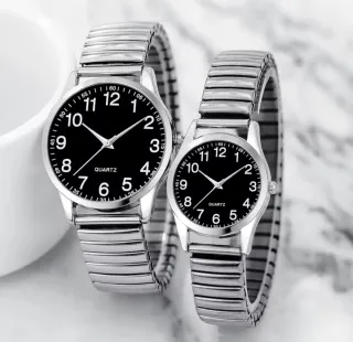 Pack reloj de Pulsera con Correa Metálica