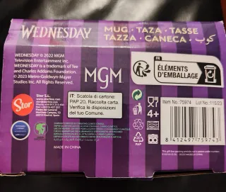 Taza Wednesday Addams