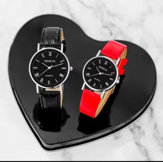 Relojes Negro y Rojo