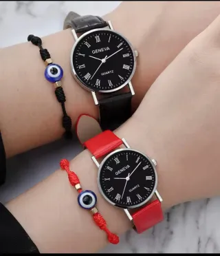 Relojes Negro y Rojo
