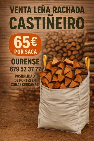 Leña de Castaño Rachada Ourense