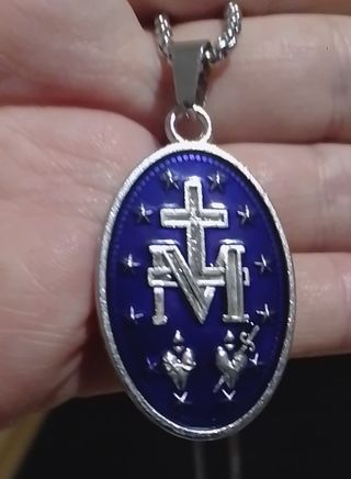 Collar Virgen Milagrosa 60cm