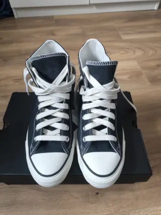 Converse All Star Estrellas Negras Rosas