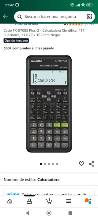 Calculadora Científica Casio FX-570ES Plus-2