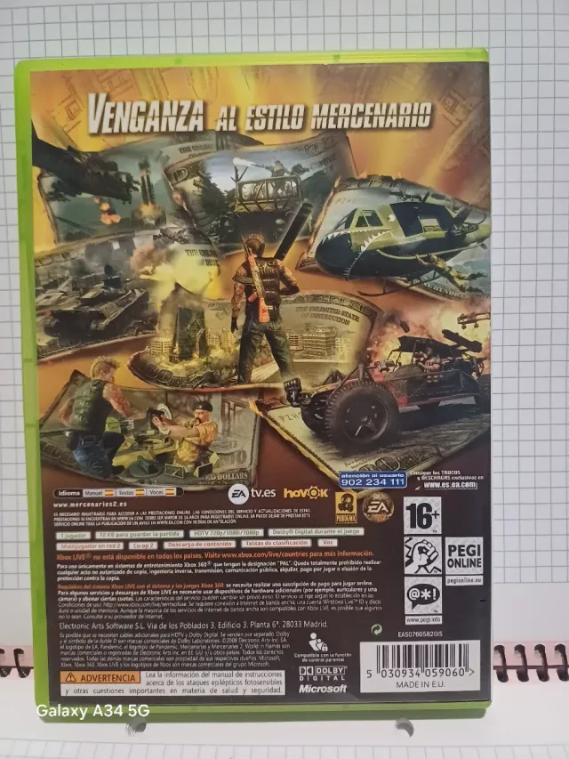 Mercenari 2 Xbox 360 Gioco e Manuale