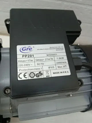 Bomba de piscina Gre PP201 1600w
